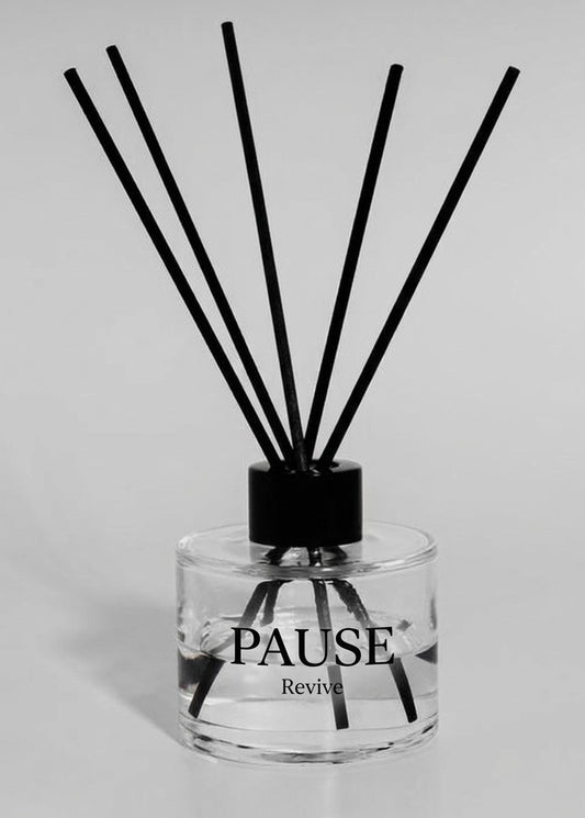 Pause Revive Diffuser 200ml - Premium Oud & Cardamom Aromatherapy Reed Diffuser